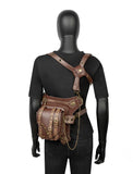 Gothic Steampunk Waist Bag Drop Leg Arm Bag Pack Waist Shoulder Fanny Pouch Bag