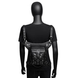 Halloween Steampunk Retro Motorcycle Rock Gothic Shoulder Waist Leg Bags Packs