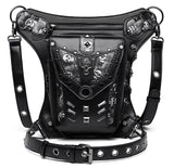 Halloween Steampunk Retro Motorcycle Rock Gothic Shoulder Waist Leg Bags Packs