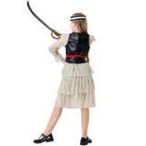 Kids Pirate Costume Buccaneer Princess Costume Pirate Lass Costume Pirate Role Play Dress Up Set