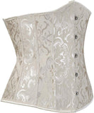Ladies Classic Elegant Flower Tapestry Brocade Underbust Corset