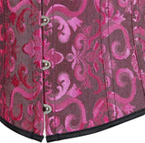 Ladies Classic Elegant Flower Tapestry Brocade Underbust Corset