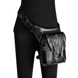 Steampunk Waist Pack Leather Shoulder Holster Purse Travel Pouch Bag