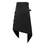 Unisex Punk Rave Daily Half Skirt Woven Fabric Adjustable Hip Hop Skirt