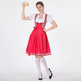 Women German Oktoberfest Costumes 3 Pcs Bavarian Dirndl Dresses