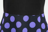 Women's 1950s Polka Dot Summer Dress Sleeveless V-Neck Elegant Vintage Party Dress