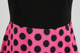 Women's 1950s Polka Dot Summer Dress Sleeveless V-Neck Elegant Vintage Party Dress