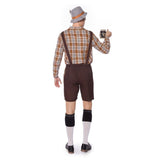 Women's Mens Original Lederhosen German Bavarian Hotpants Trouser Pants Oktoberfest Costume