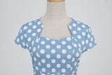 Womens 50s 60s Vintage Pencil Dress Bodycon Cap Sleeve Dress