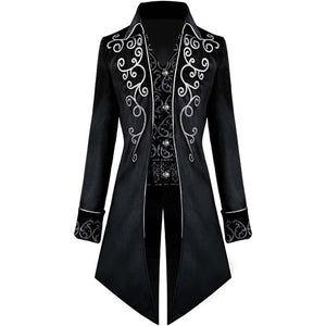 Men's Medieval Steampunk Tailcoat Vampire Gothic Jackets Frock Coat