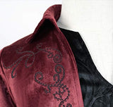 Men's Steampunk Vintage Tailcoat Gothic Victorian Frock Coat Halloween Costume