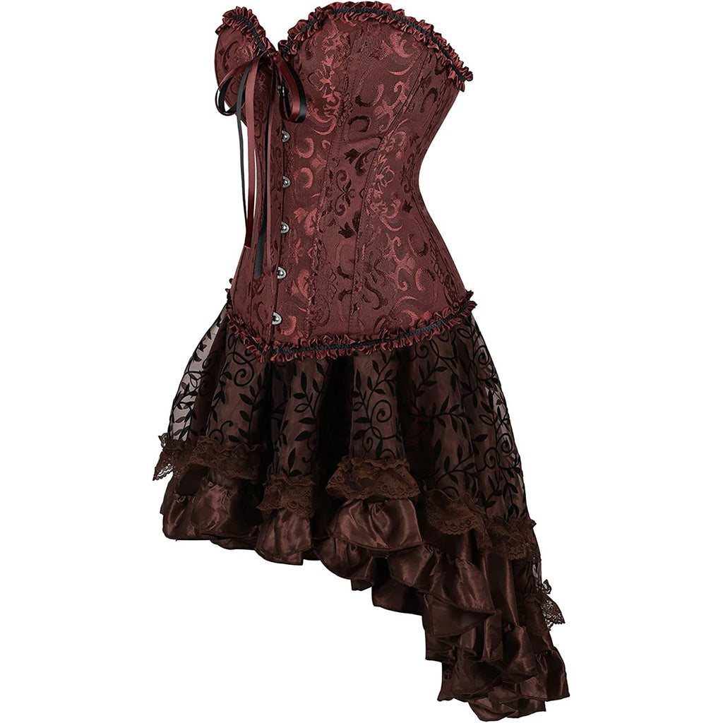 Steampunk Gothic Corset and Skirt Set Halloween Costumes