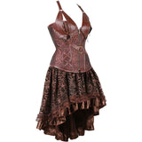 Steampunk Gothic Corset and Skirt Set Halloween Costumes