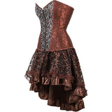 Steampunk Gothic Corset and Skirt Set Halloween Costumes