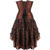 Steampunk Gothic Corset and Skirt Set Halloween Costumes