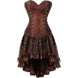 Steampunk Gothic Corset and Skirt Set Halloween Costumes