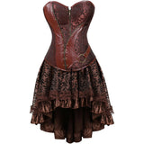 Steampunk Gothic Corset and Skirt Set Halloween Costumes