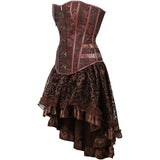 Steampunk Gothic Corset and Skirt Set Halloween Costumes