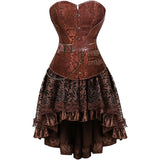 Steampunk Gothic Corset and Skirt Set Halloween Costumes