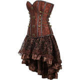 Steampunk Gothic Corset and Skirt Set Halloween Costumes