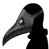 Plague Doctor Mask PU Leather Long Nose Bird Beak Steampunk Halloween Costume