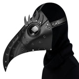 Plague Doctor Mask PU Leather Long Nose Bird Beak Steampunk Halloween Costume