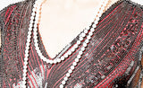 1920s Dress Deco Sequin Bead Dress Party Long Evening Cocktail Dress