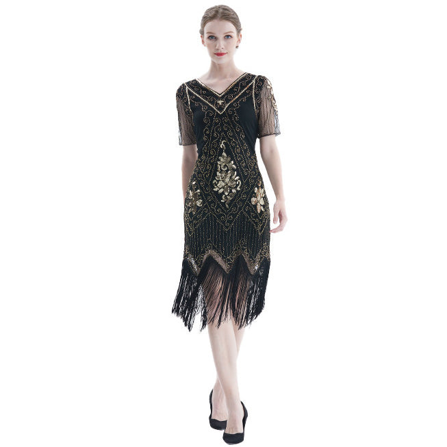 Plus Size 1920s Flapper Dress Gatsby Costume Fringed Sequin Art Deco D Hiipps Plus Size 1920s Flapper Dress Gatsby Costume Fringed Sequin Art Deco D Hiipps