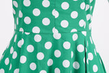 1950S Vintage Polka Dot Dress Cotton Midi Dress Women Peter Pan Collar Party Elegant Swing Dress