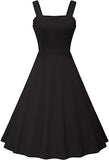 1950s Dresses for Women Vintage Goth Swing Cocktail Dress