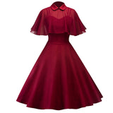 1950s Dresses for Women Vintage Goth Swing Cocktail Dress