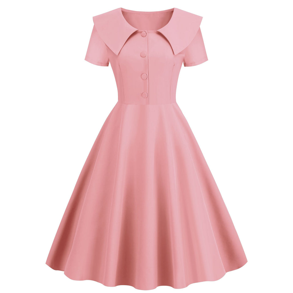 1950s Retro Vintage Party Swing Dress Elegant Rockabilly Short Sleeve Hiipps 1950s Retro Vintage Party Swing Dress Elegant Rockabilly Short Sleeve Hiipps