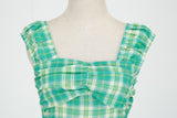 1950s Halter Style Vintage 50s Halter Sleeveless Cocktail Dress Tea Party Dress