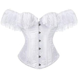 Steampunk Corset Skirt Lace up Gothic Medieval Renaissance Corsets Bustiers for Women