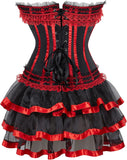 Steampunk Corset Skirt Renaissance Corset Dress for Women Burlesque Corsets Costumes