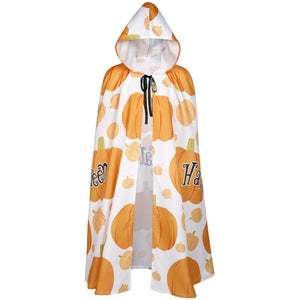Halloween Pumpkin Bat Skull Cloak Cape for Cosplay Party Costume Daily Wear Exquisite