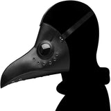 Plague Doctor Mask PU Leather Long Nose Bird Beak Steampunk Halloween Costume