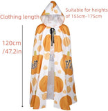 Halloween Pumpkin Bat Skull Cloak Cape for Cosplay Party Costume Daily Wear Exquisite
