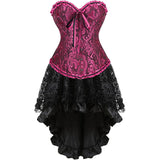 Steampunk Corset Skirt Party Showgirl Corsets Bustiers for Women