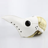 Plague Doctor Mask PU Leather Long Nose Bird Beak Steampunk Halloween Costume