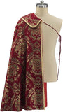 Tudor Cape Men Medieval Renaissance Costumes Noble Tudor King Costume Cape Ren Faire Half Shoulder Cloak