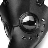 Plague Doctor Mask PU Leather Long Nose Bird Beak Steampunk Halloween Costume