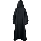 Adult Hooded Robe Jedi Wizard Cloak Darth Cape Halloween Knight Tunic Cosplay Costume for Men Women