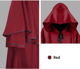 Adult Hooded Robe Jedi Wizard Cloak Darth Cape Halloween Knight Tunic Cosplay Costume for Men Women