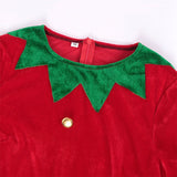 Christmas Elf Costume Set Adult Elf Costume Suit Elf Hat Santa Dress Stocking Belt Xmas