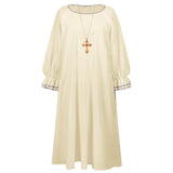 Clergy Dress Gothic Religious Clothing for Baptismal Ritual Church Men Women Medieval Times Cosplay