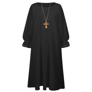 Clergy Dress Gothic Religious Clothing for Baptismal Ritual Church Men Women Medieval Times Cosplay