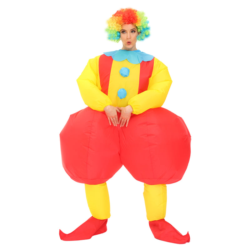 Clown Inflatable Costume Funny Blow up Costume for Halloween Cosplay Party Christmas