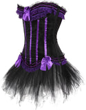 Corset Dress Bustier Corset Top and Steampunk Skirt Burlesque for Women Halloween Costume