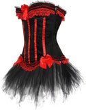 Corset Dress Bustier Corset Top and Steampunk Skirt Burlesque for Women Halloween Costume